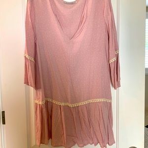 Pink baby doll dress. Size L